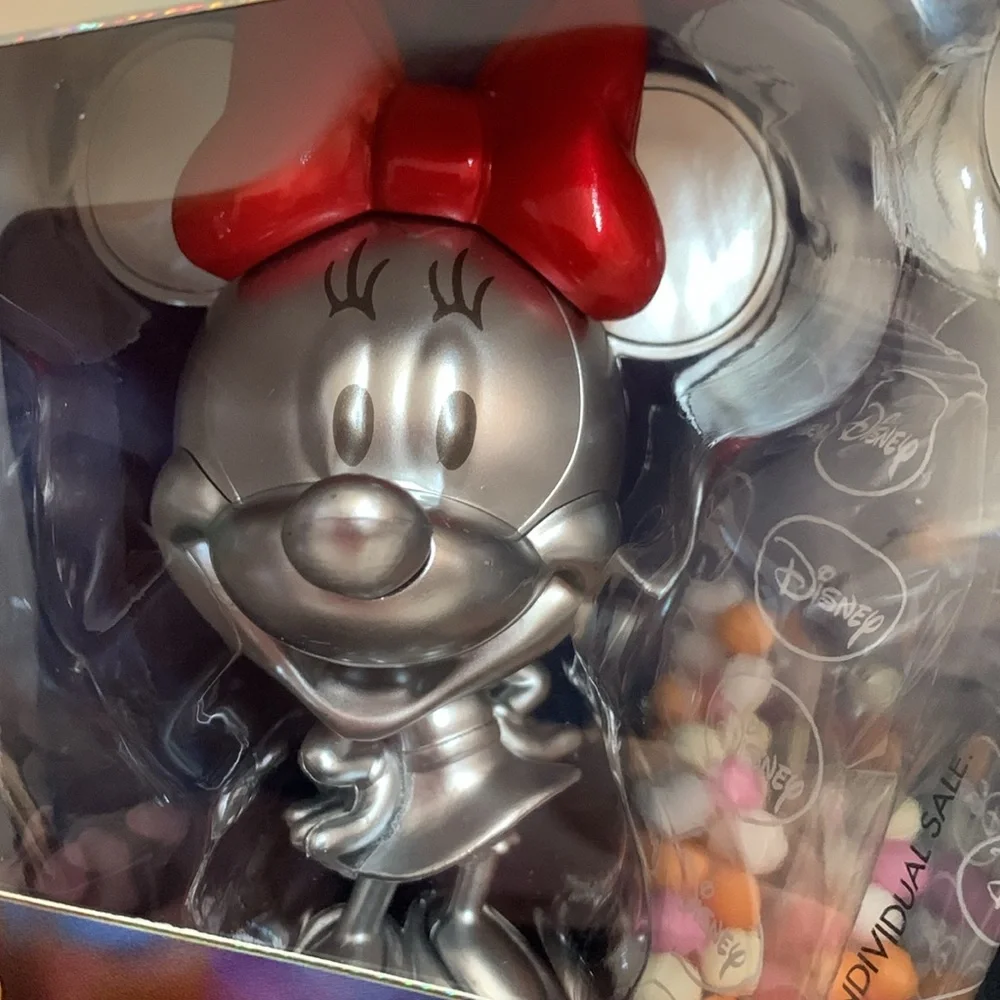Disney 100 Collectors Mickey and Minnie Candy Holders with Hard Candies